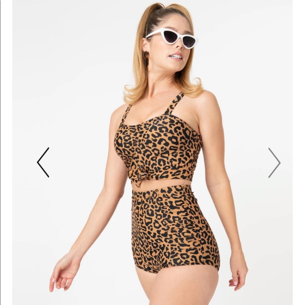 Unique Vintage Leopard Bikini